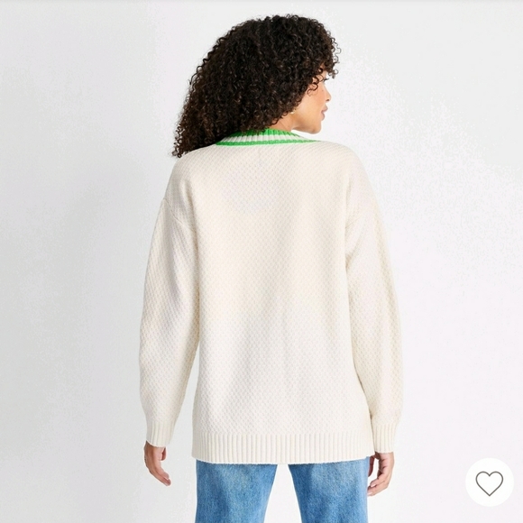 Future Collective with Kahlana Barfield Brown Women's Varsity Cardigan - Picture 2 of 8